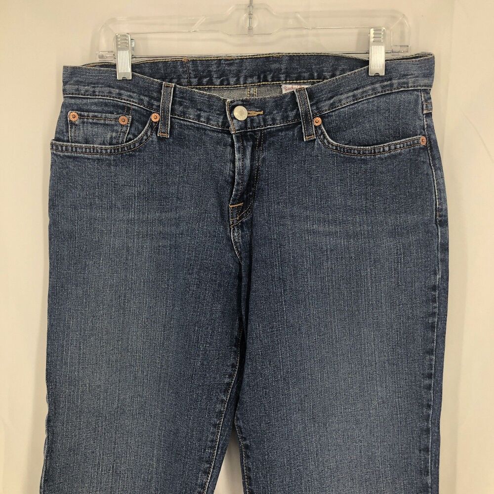 Lucky Brand Dungarees Mid Rise Flare Jeans Cropped Straight F29AA20 8/29 32x22